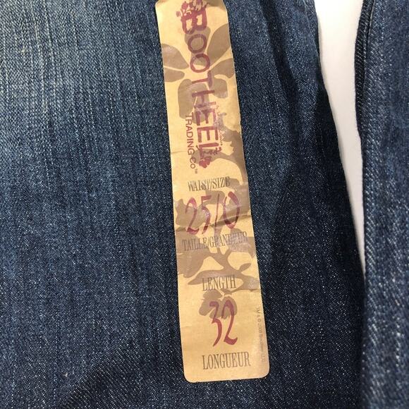 BTC Jeans Women sz 25 Bootheel Trading Co Jeans Kennett Straight inseam 32" - Picture 7 of 12